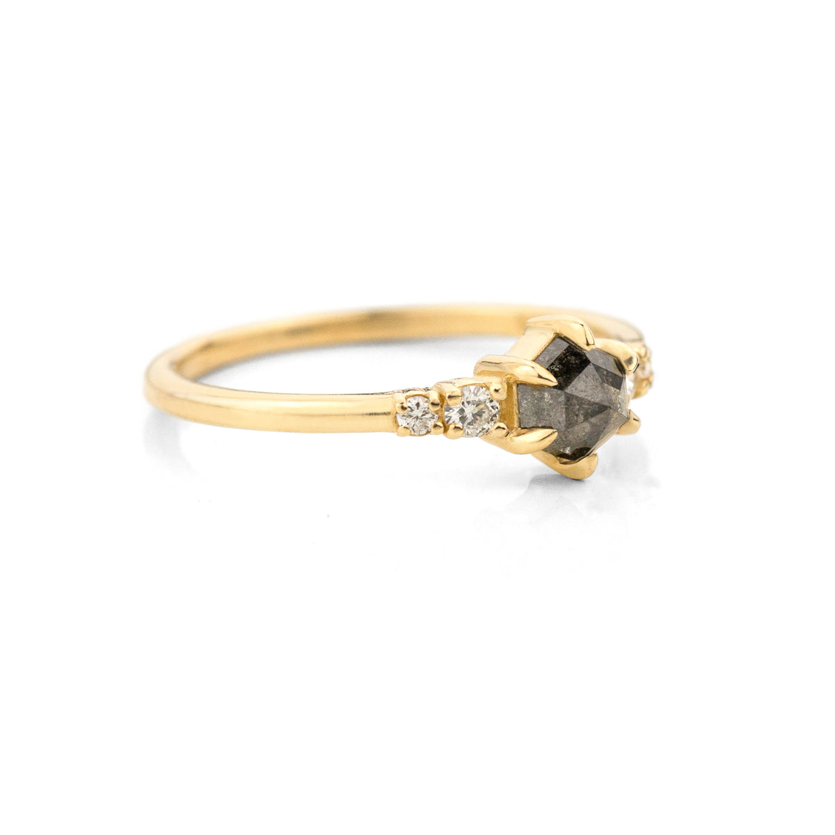 Pippa Hexagon Diamond Ring | Jamie Park Jewelry 