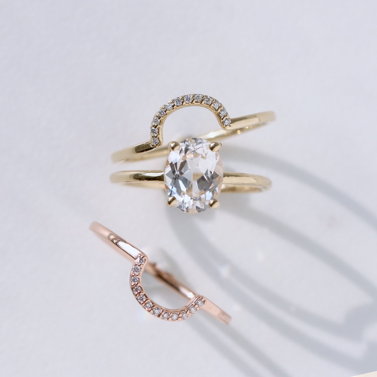 Diamond Deep Curve Ring | Jamie Park Jewelry 