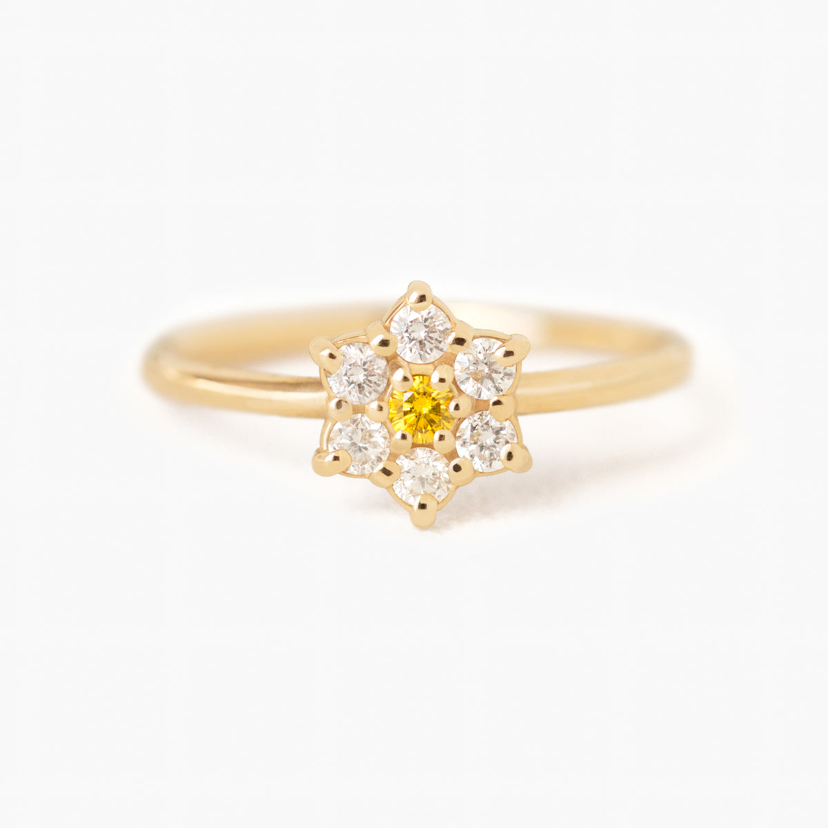 Jamie Park Jewelry - Yellow Diamond Daisy Ring