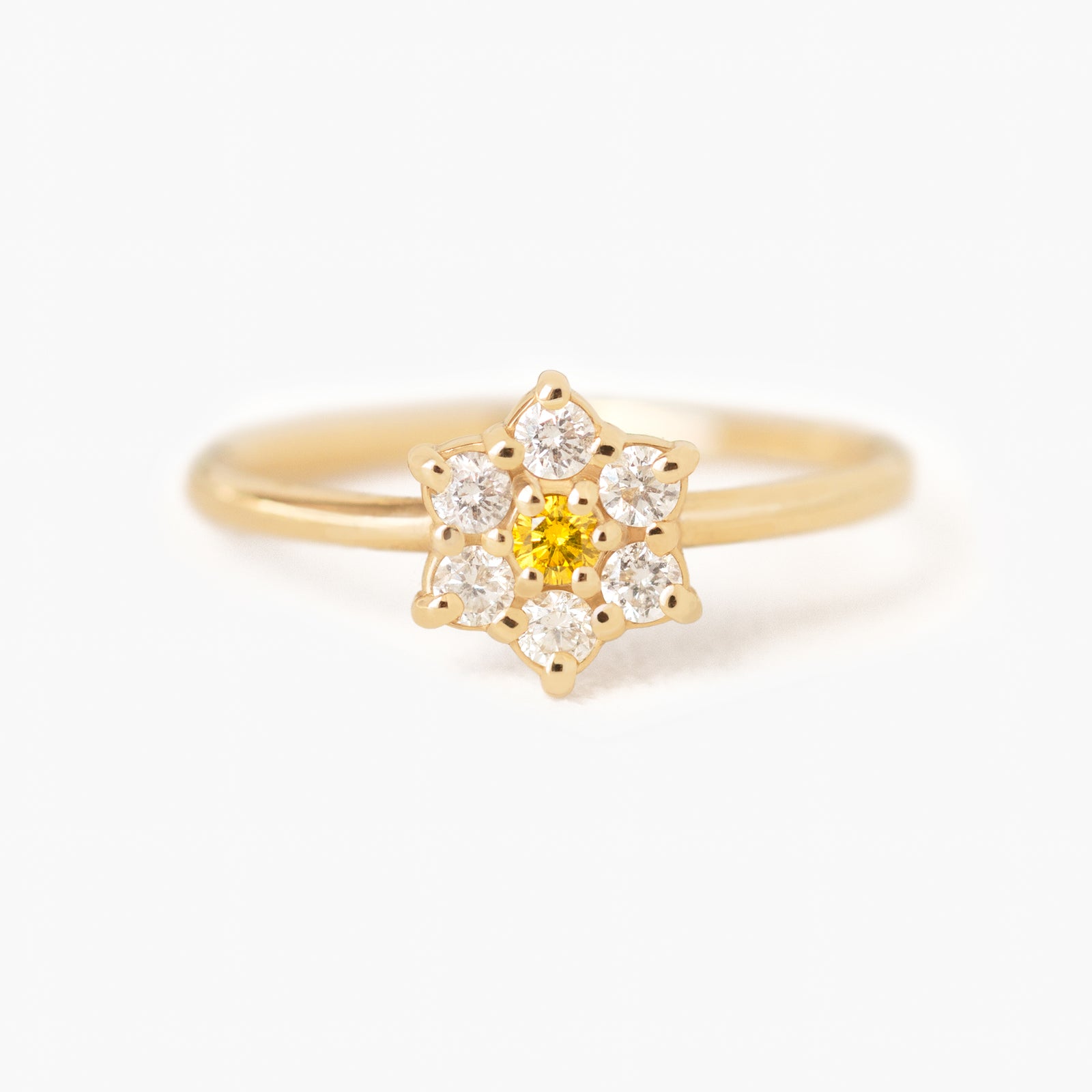 Jamie Park Jewelry - Yellow Diamond Daisy Ring