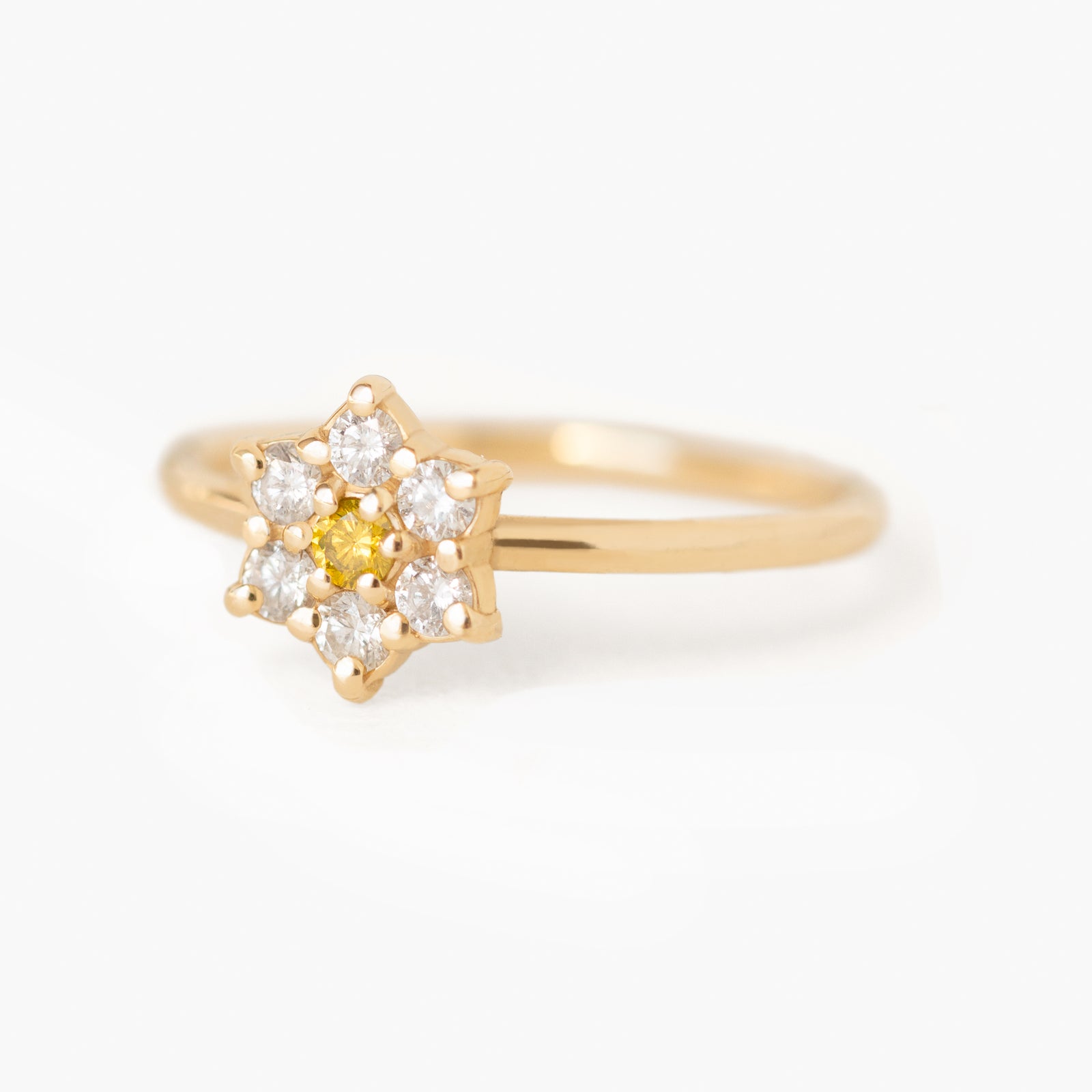 Jamie Park Jewelry - Yellow Diamond Daisy Ring