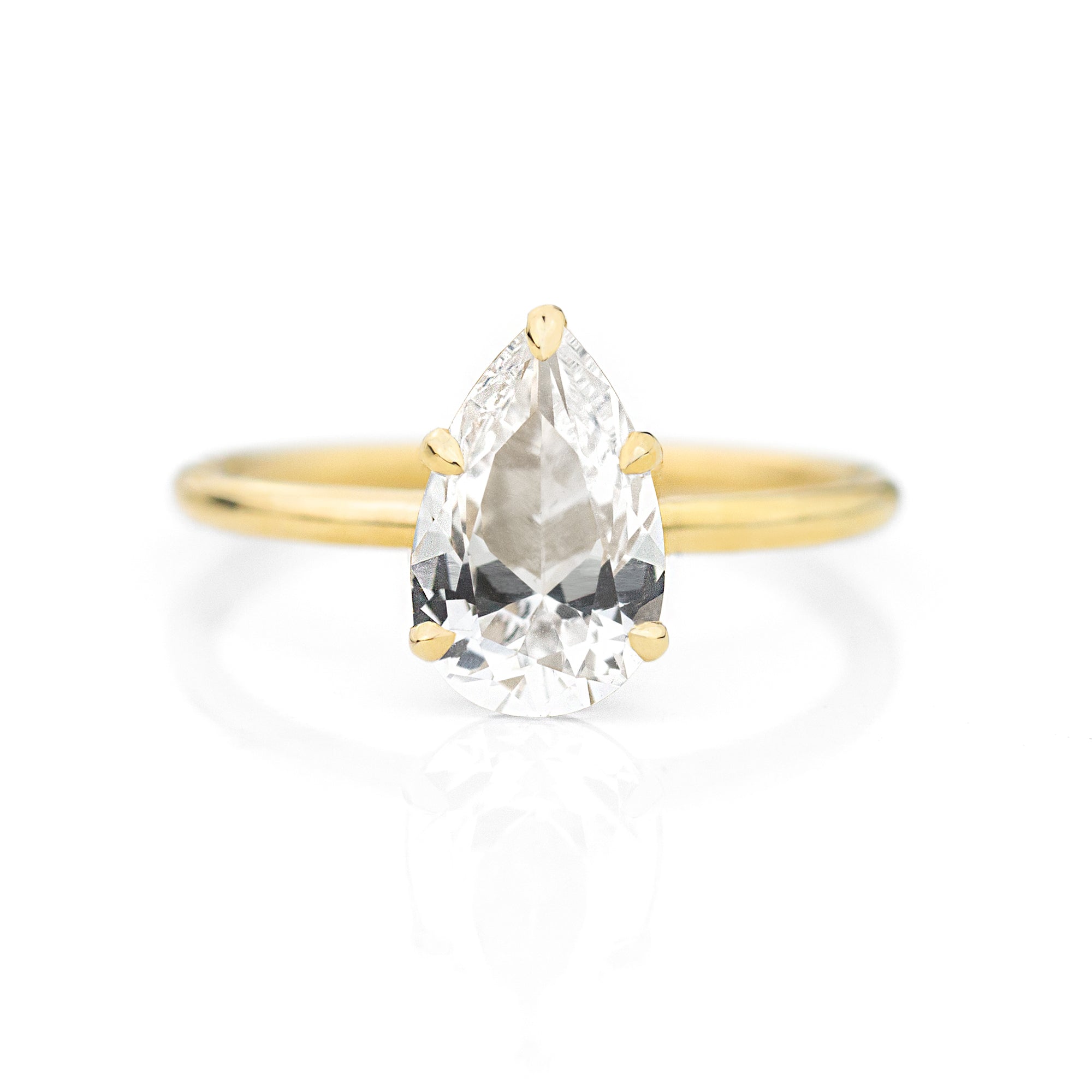 Jamie Park Jewelry - 2ct Pear Cut Lab Diamond Ring 