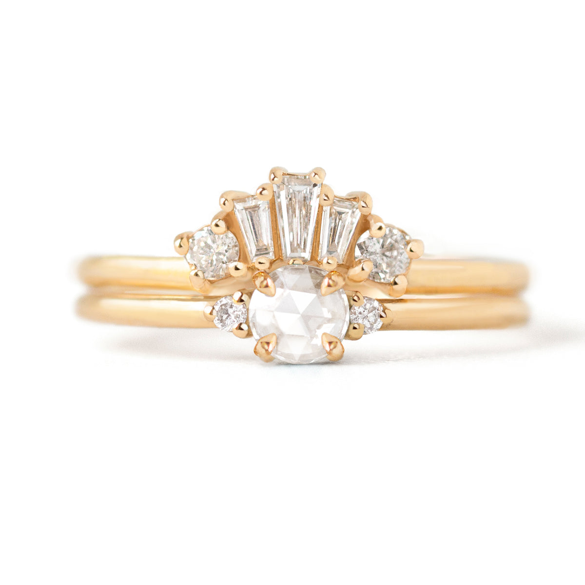 Vera Baguette Diamond Contour Band