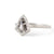 Jamie Park Jewelry - 0.84 tcw. Shield Cut Salt and Pepper Diamond Halo Ring