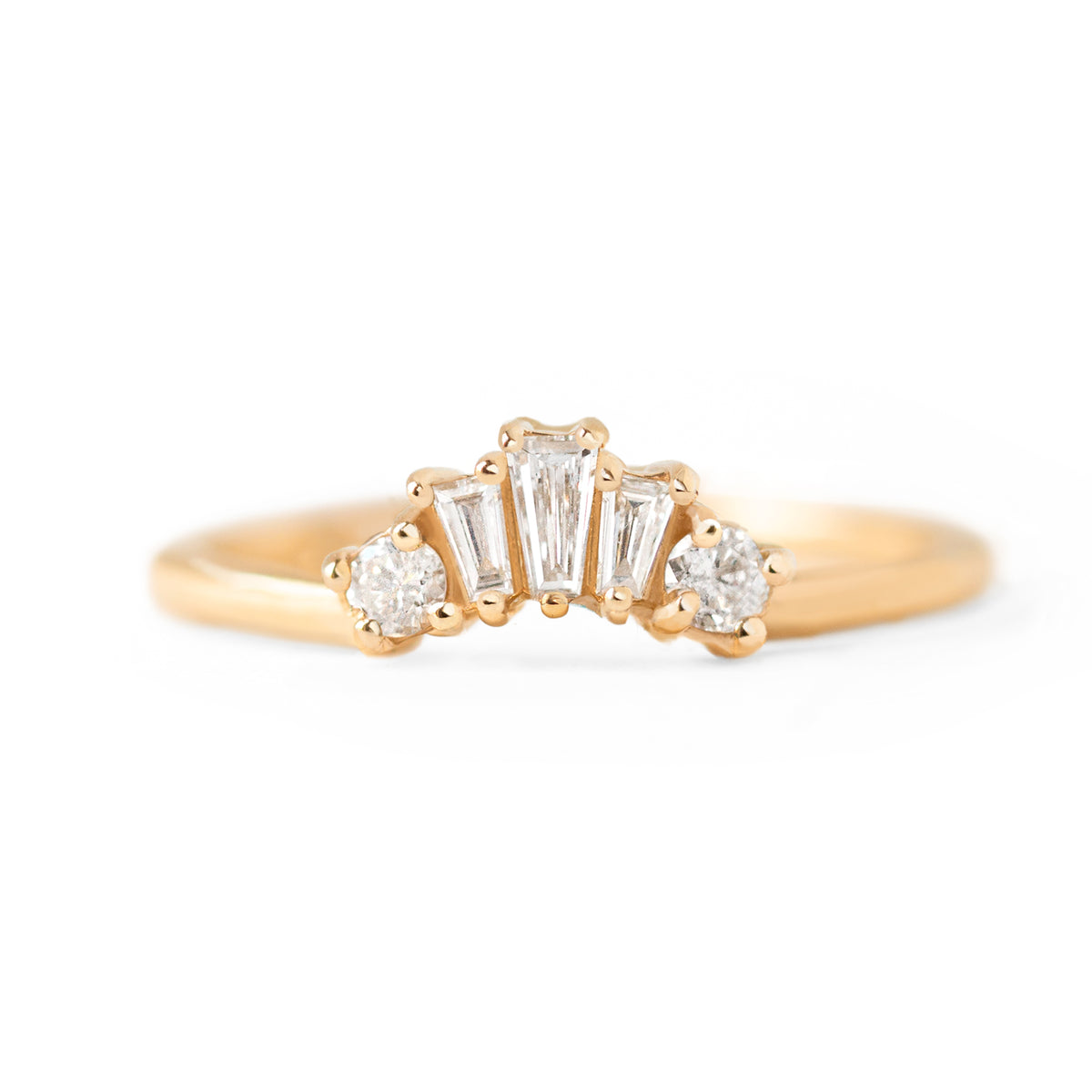 Vera Baguette Diamond Contour Band