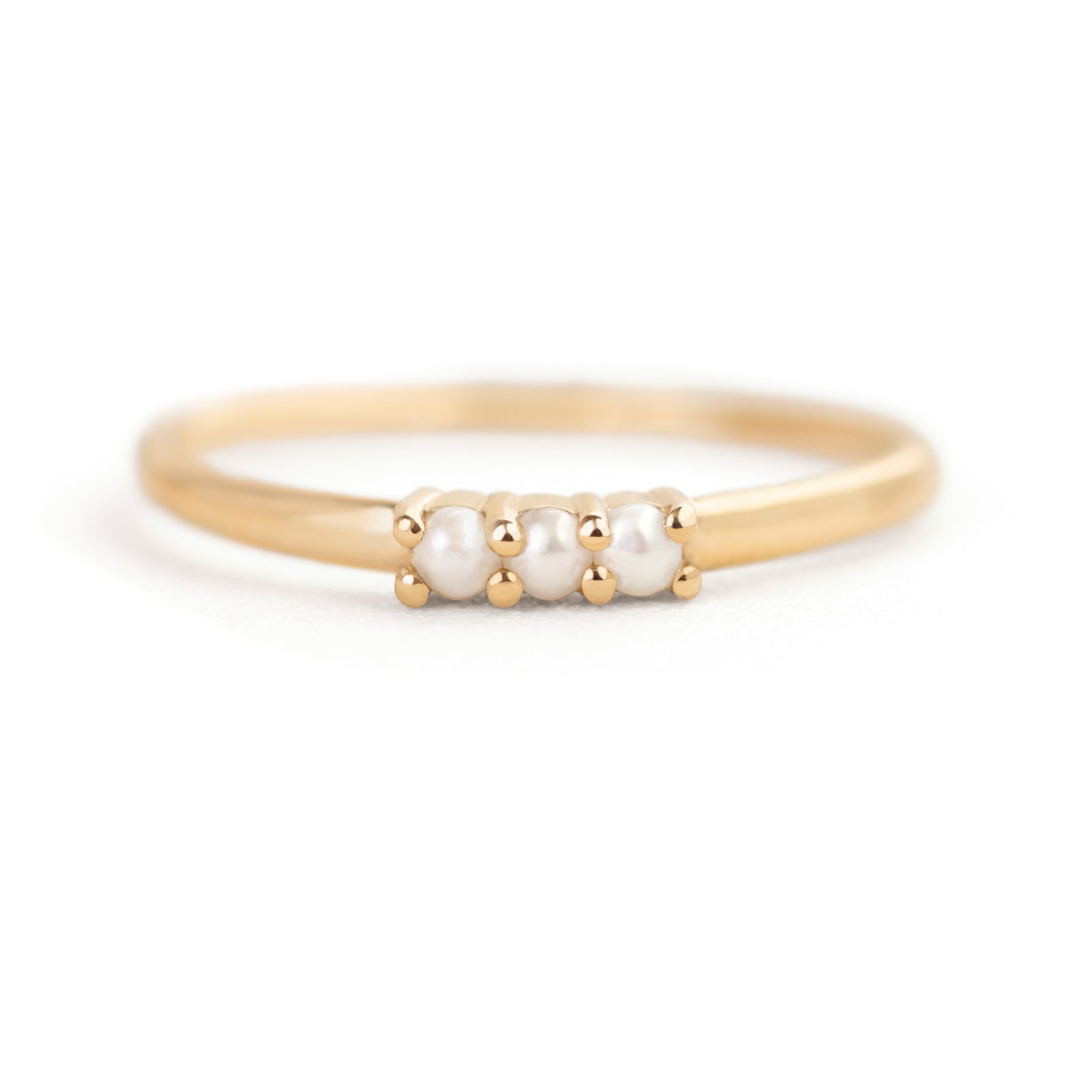 Jamie Park Jewelry Three Pearl Ring