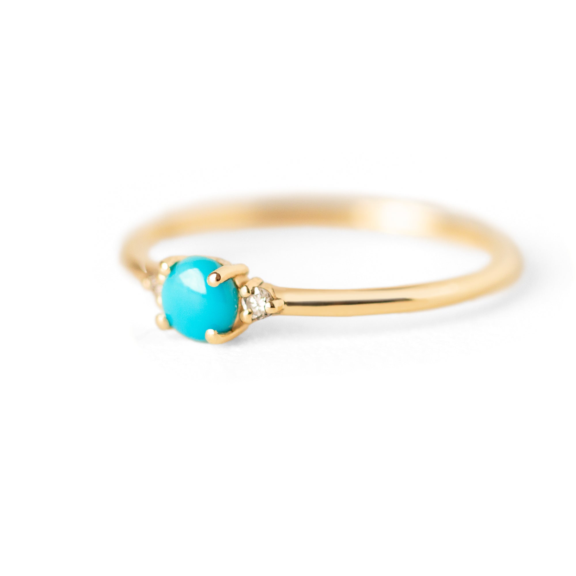 Jamie Park Jewelry - Diamond Turquoise  Ring Set