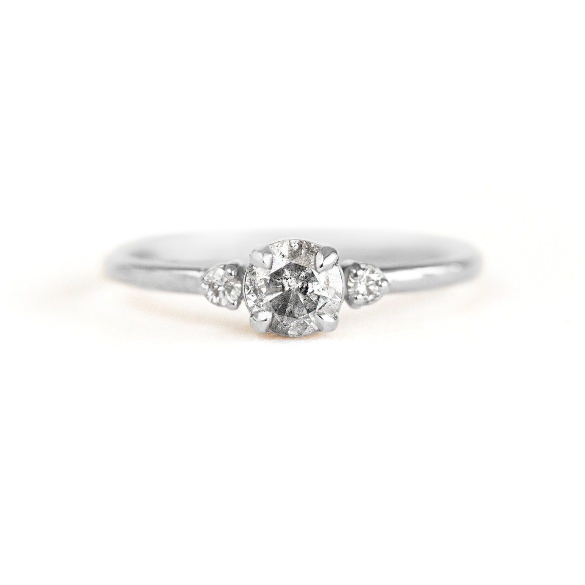 Grace 1/2 ct. Round Salt and Pepper Diamond Ring