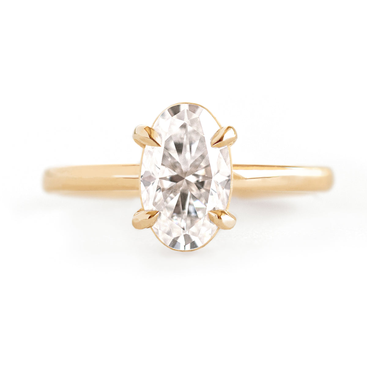 Magnolia 2ct Elongated Oval Moissanite Ring