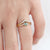 Asscher Cut Teal Sapphire Diamond Ring
