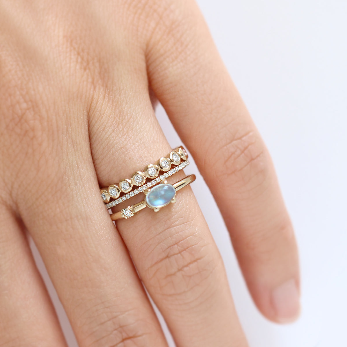 Moonstone Orbit Ring