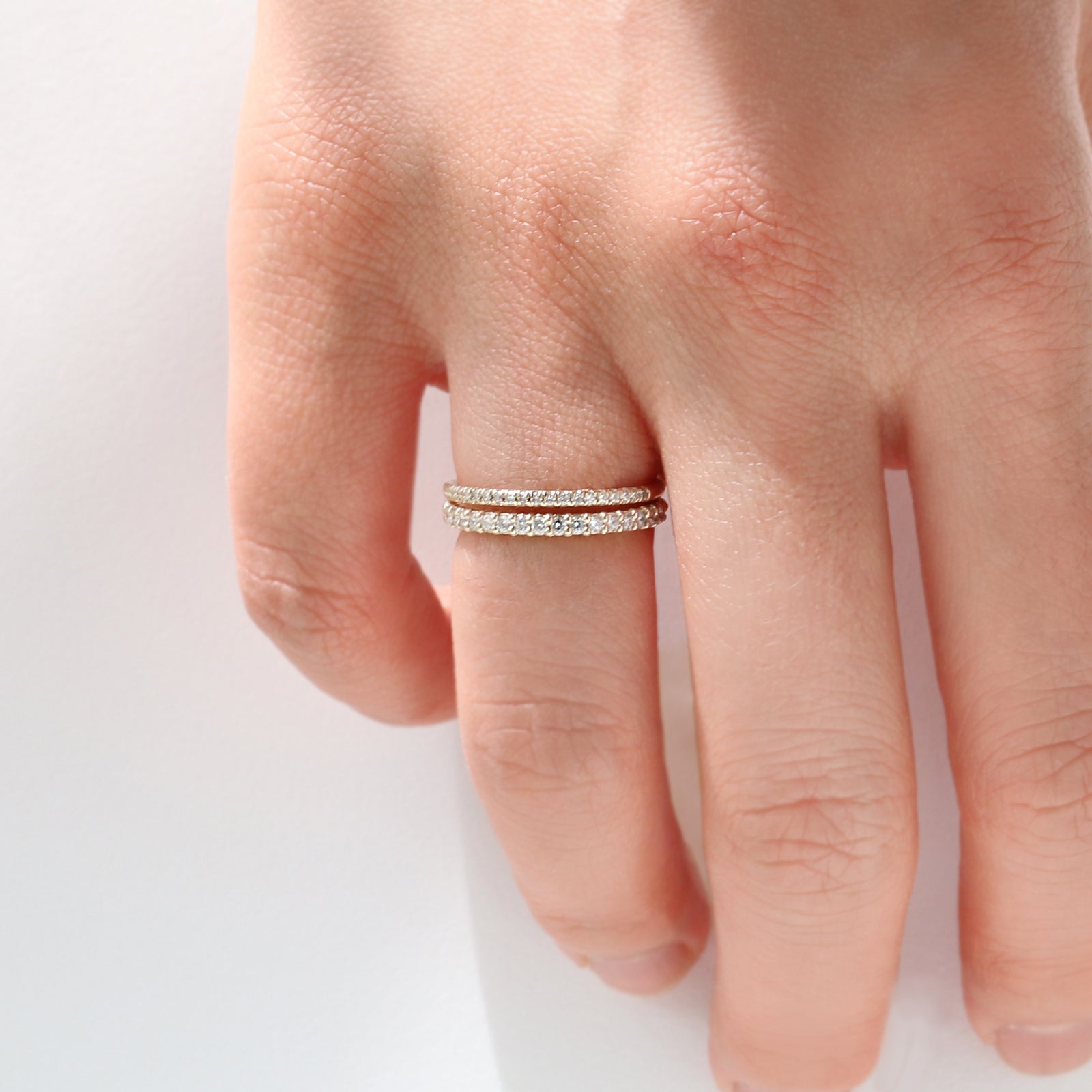 Solaris Pavé Half-Eternity Ring