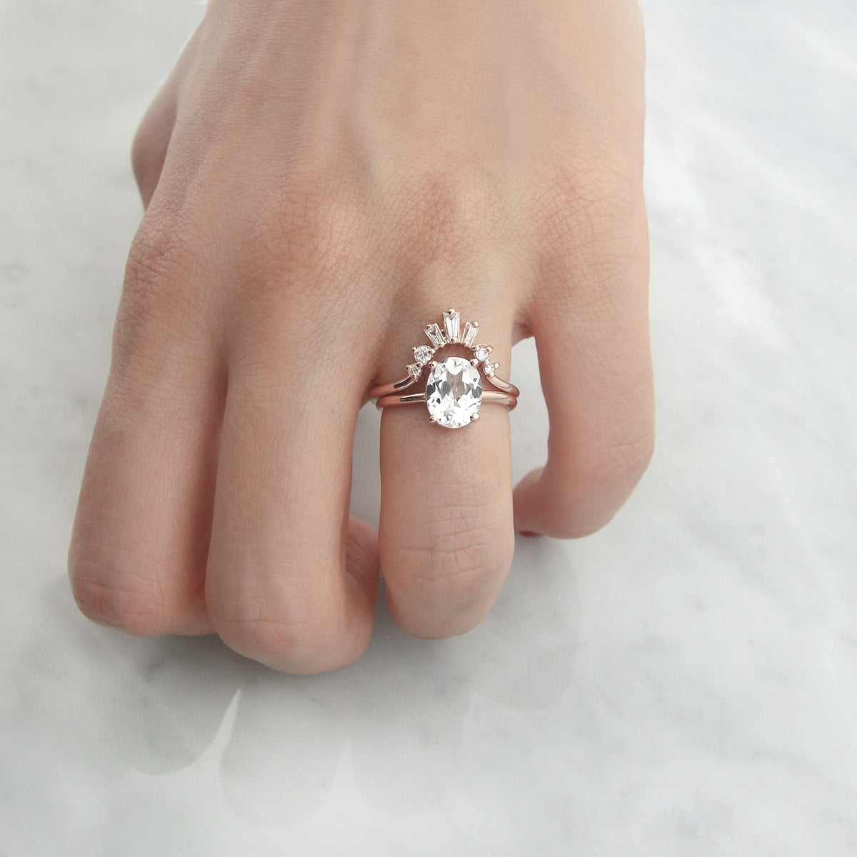 Baguette Contour Band by Jamie Park Jewelry