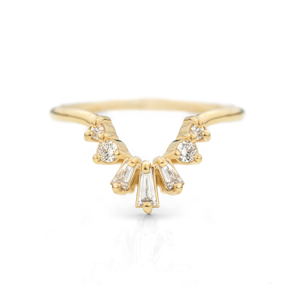 Baguette Contour Band by Jamie Park Jewelry