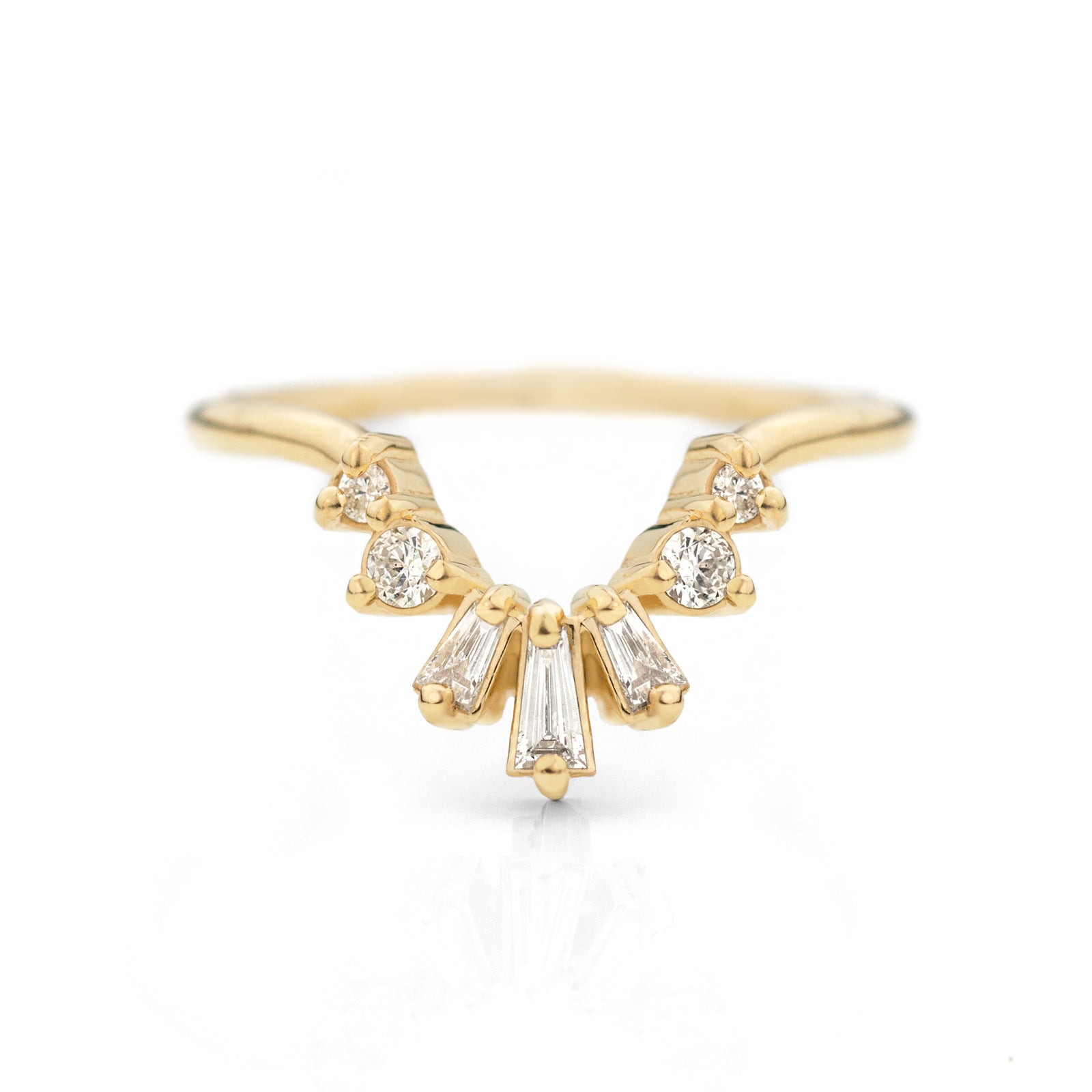 Baguette Contour Band by Jamie Park Jewelry