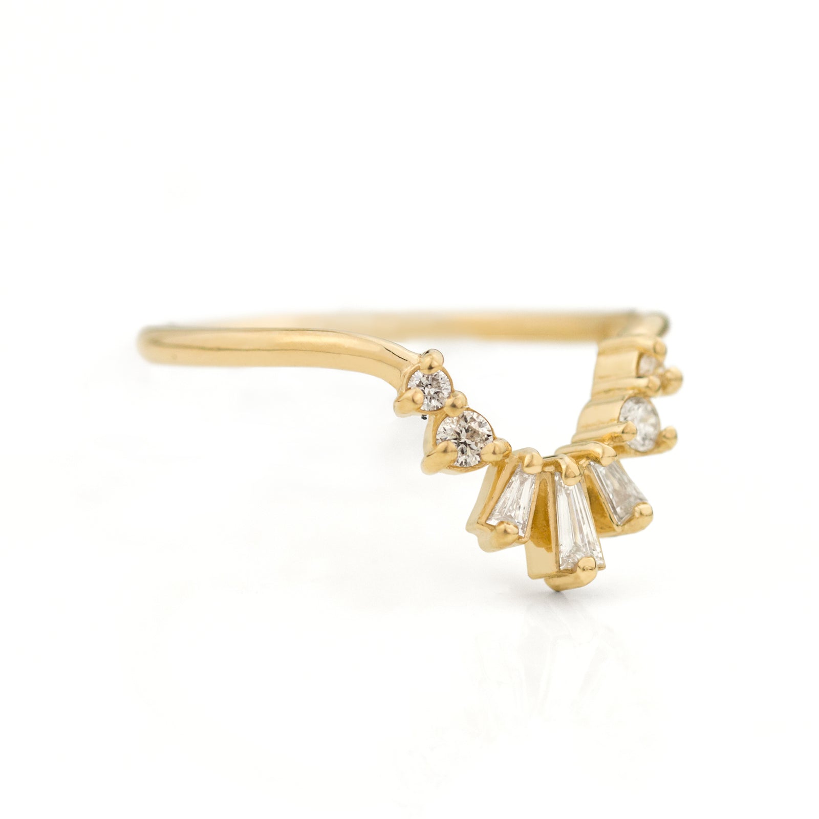 Baguette Contour Band by Jamie Park Jewelry