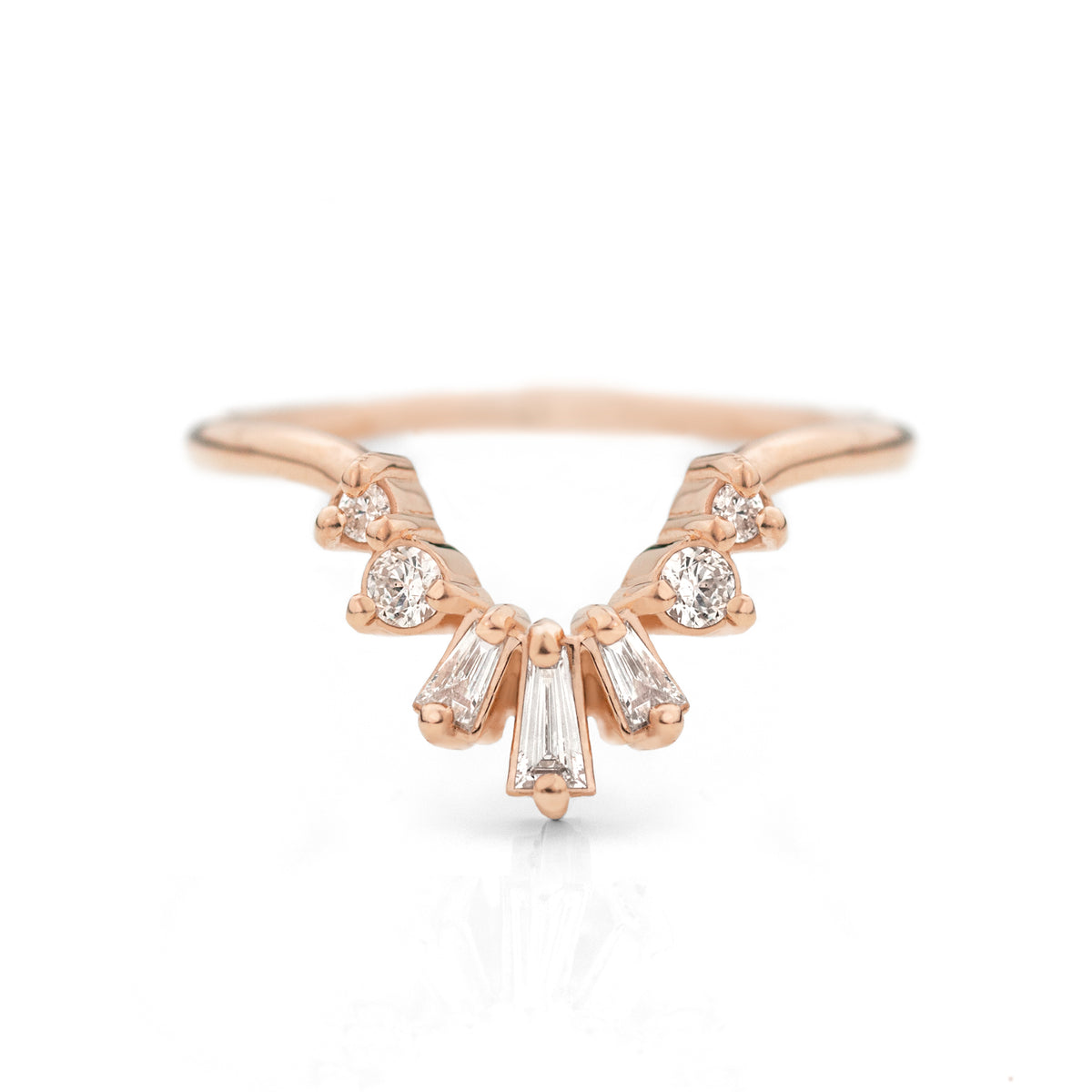 Baguette Contour Band by Jamie Park Jewelry