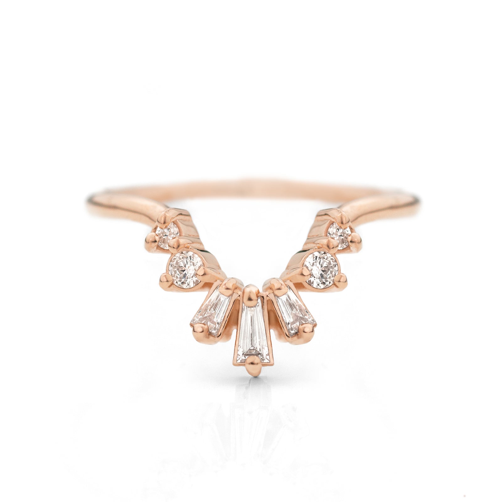 Baguette Contour Band by Jamie Park Jewelry