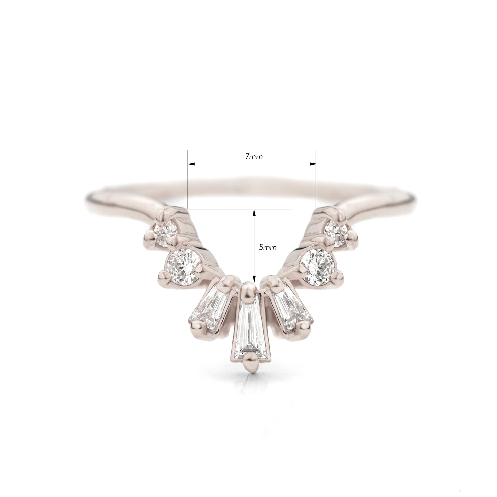 Baguette Contour Band by Jamie Park Jewelry