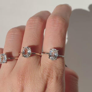 Bella Emerald White Sapphire Ring