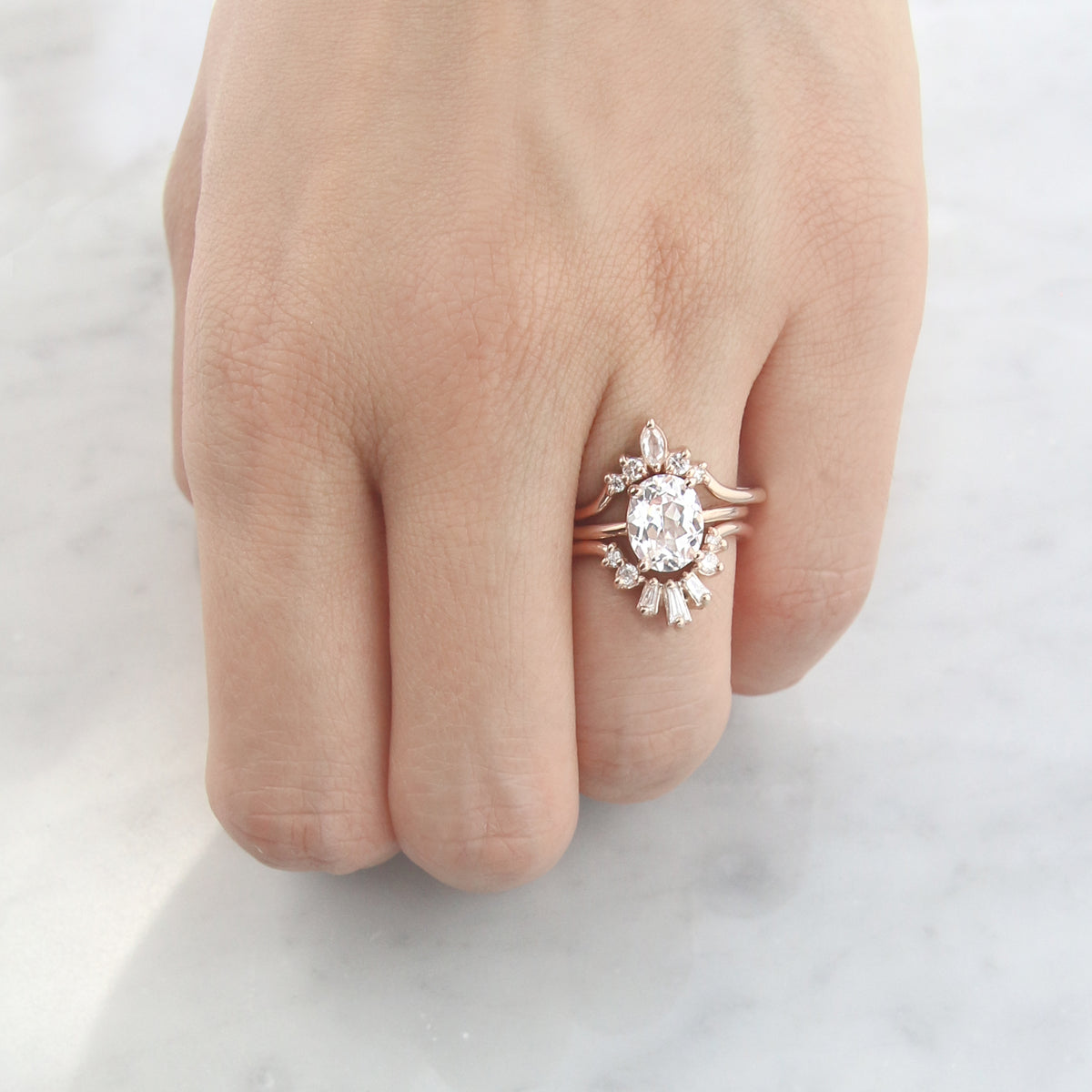 Baguette Contour Band by Jamie Park Jewelry