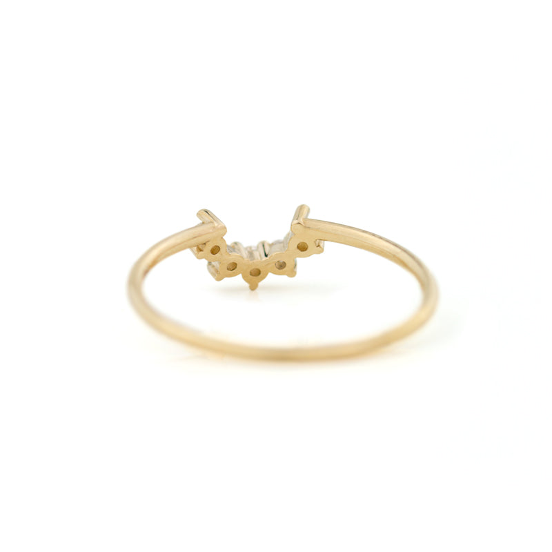 Wedding Ring, Diamond Crown Ring by jamie park jewelry