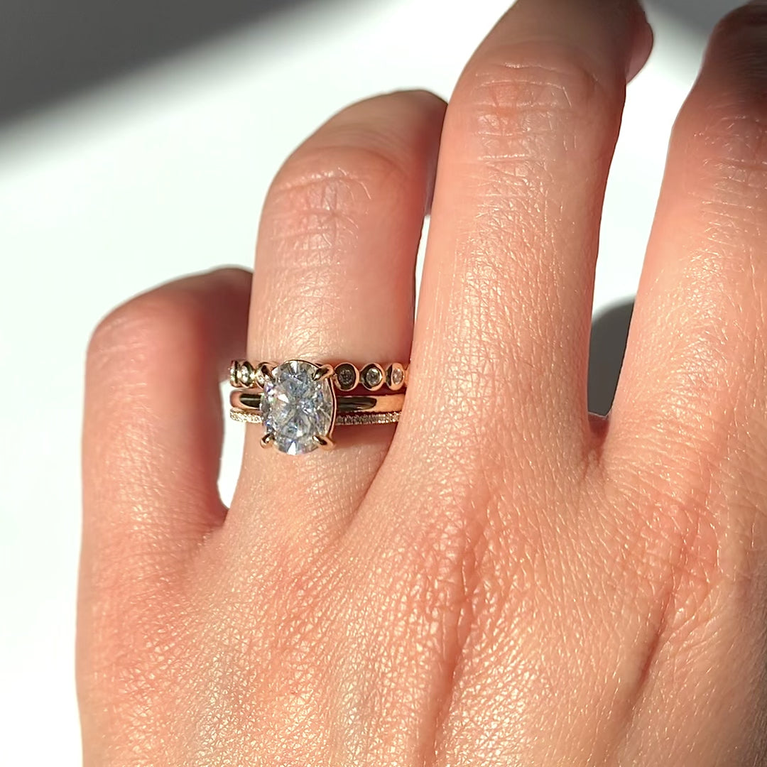 Magnolia Oval Four Prong Solitaire Ring