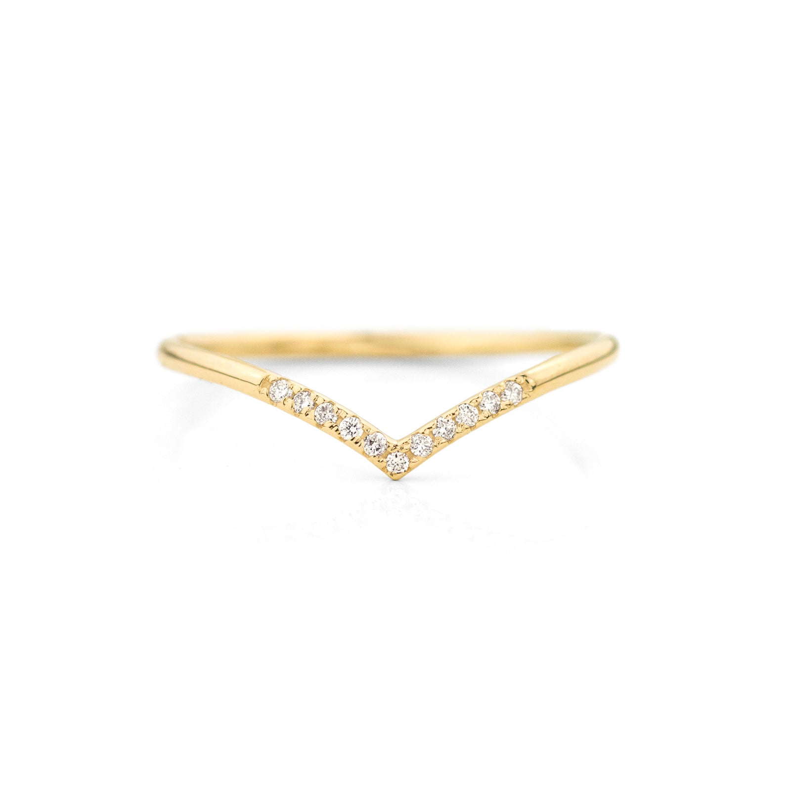 Diamond Chevron Ring