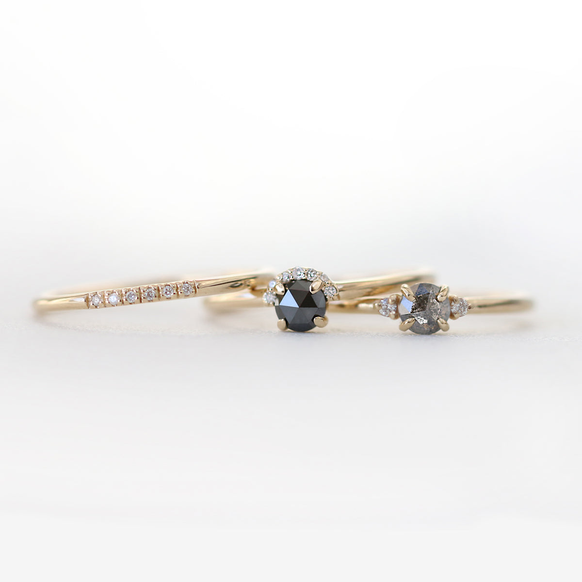 Madison Salt and Pepper Diamond Ring