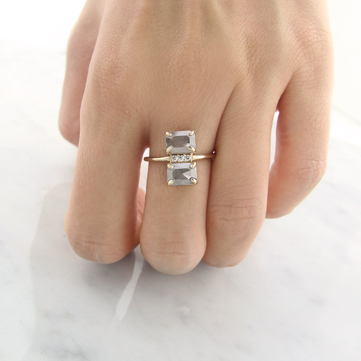 Double Decker Diamond Ring