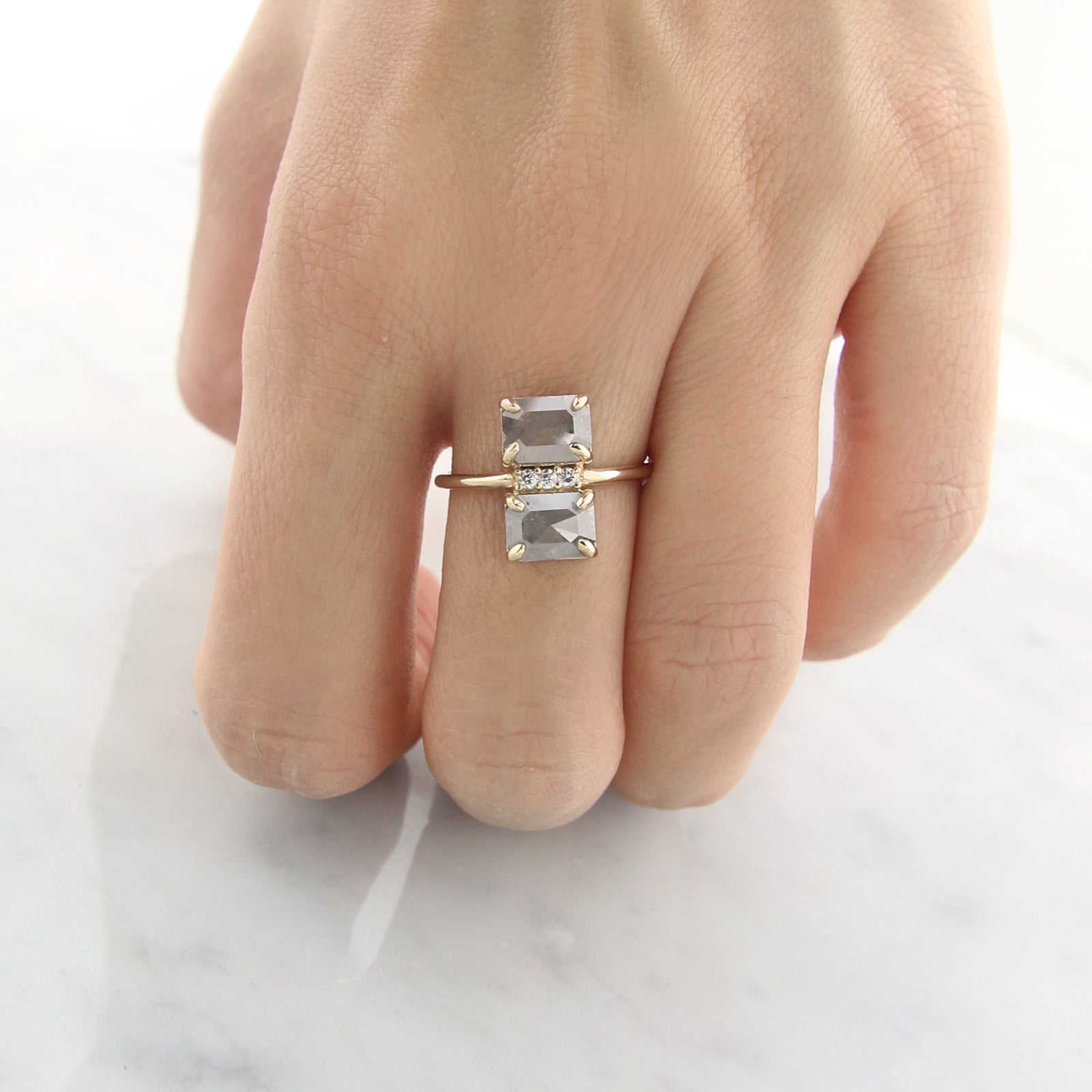 Double Decker Diamond Ring