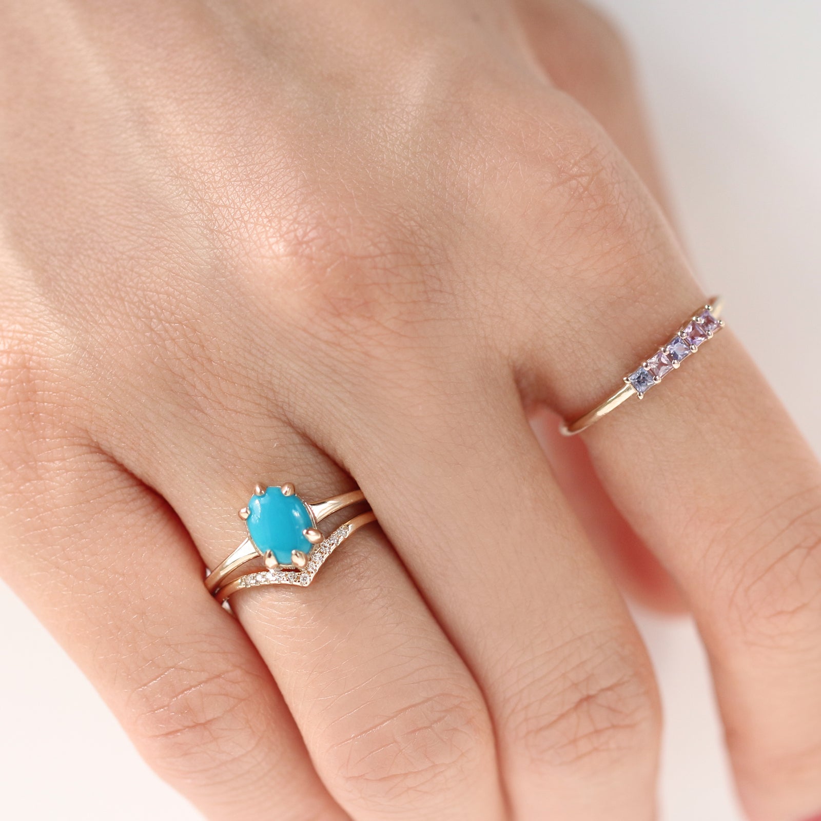 Diamond Chevron Ring