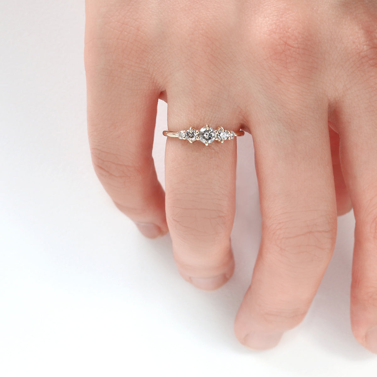 1/2 CT Five Diamond Ring