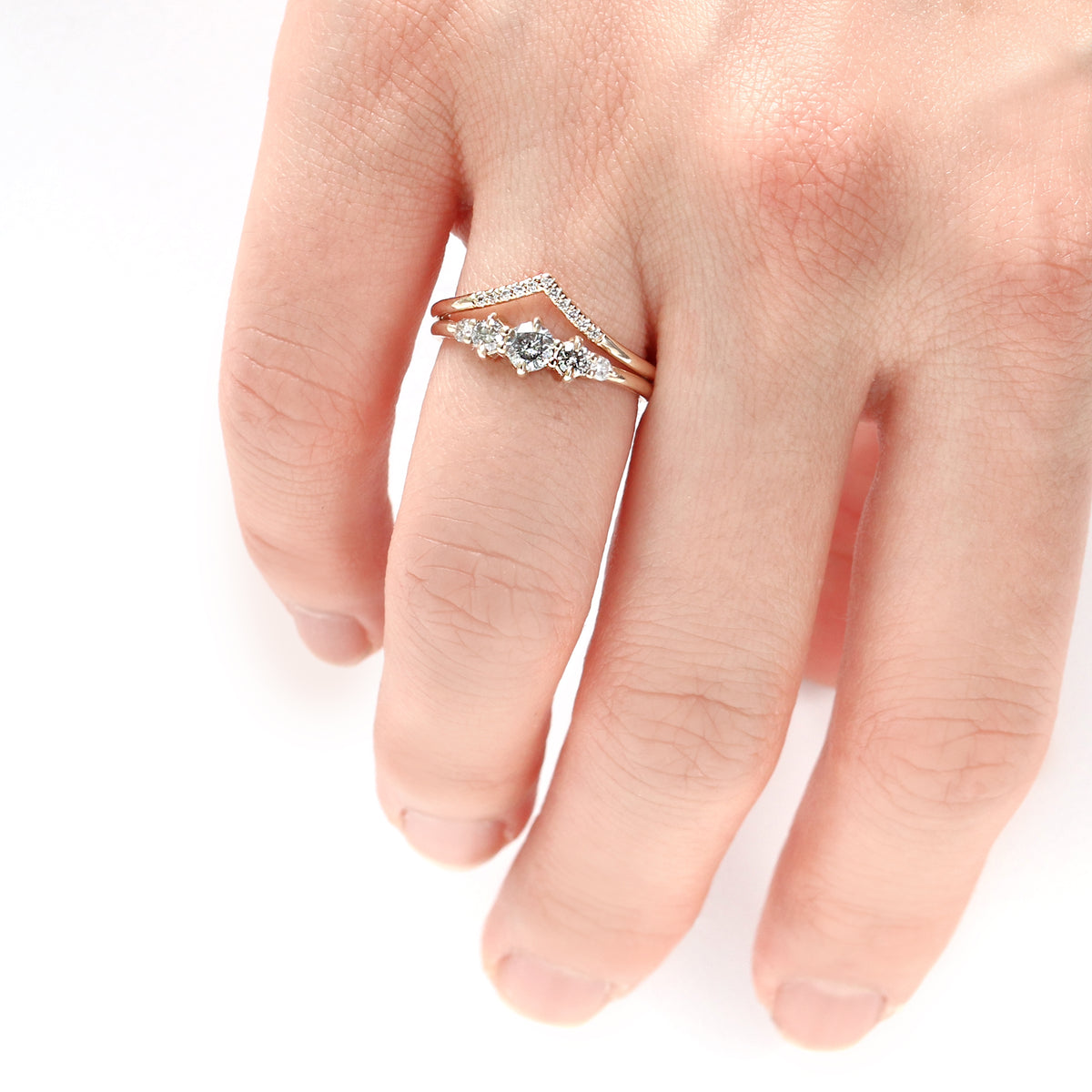 1/2 CT Five Diamond Ring