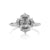 1.10 CT Four Leaf Halo Diamond Ring