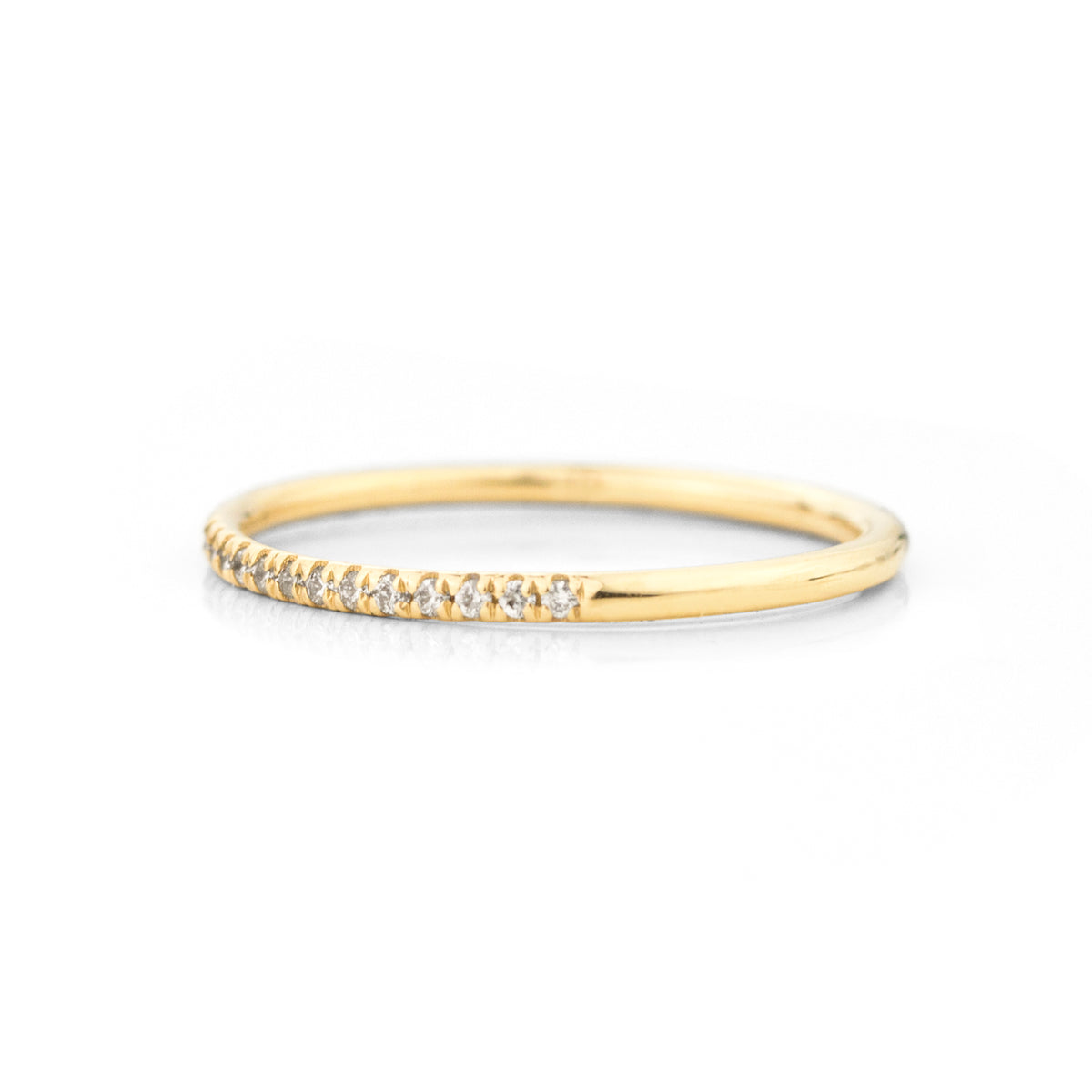 Solaris Pavé Half-Eternity Ring