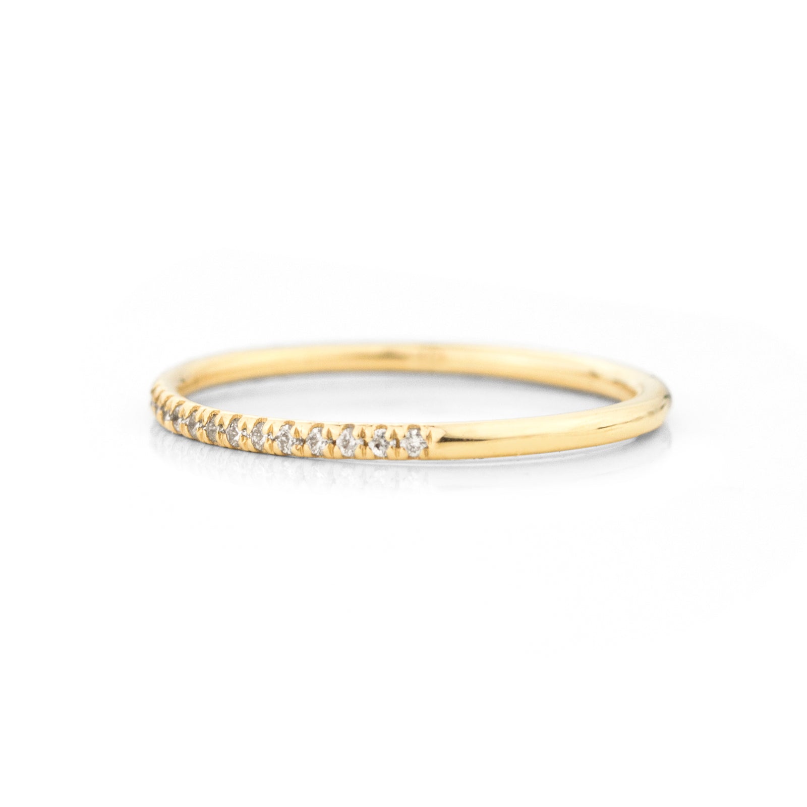 Solaris Pavé Half-Eternity Ring