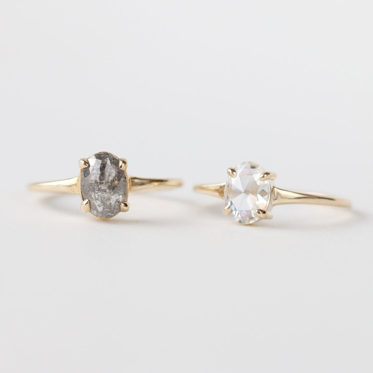 Jamie Park Jewelry | Haven Oval Rose Cut Moissanite Ring https://jamieparkjewelry.com/products/haven-moissanite-ring If you have had your heart set on a unique yet minimal design, the Haven Oval Rose Cut Moissanite Ring is the perfect choice. The larger facets create more dramatic brilliance, while the vintage-inspired rose cut adds a romantic and unique touch to this ring. The low-profile setting makes it ideal for everyday wea