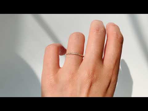 Solaris Pavé Half-Eternity Ring