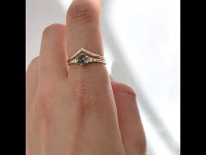 Pippa Hexagon Diamond Ring