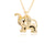 Diamond elephant charm necklace by jamie park, handmade jewelry