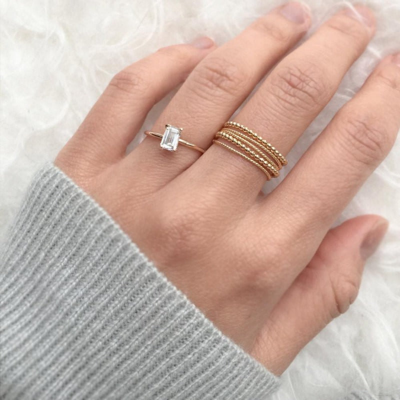 Laura Preshong | Harlan Emerald Cut Engagement Ring