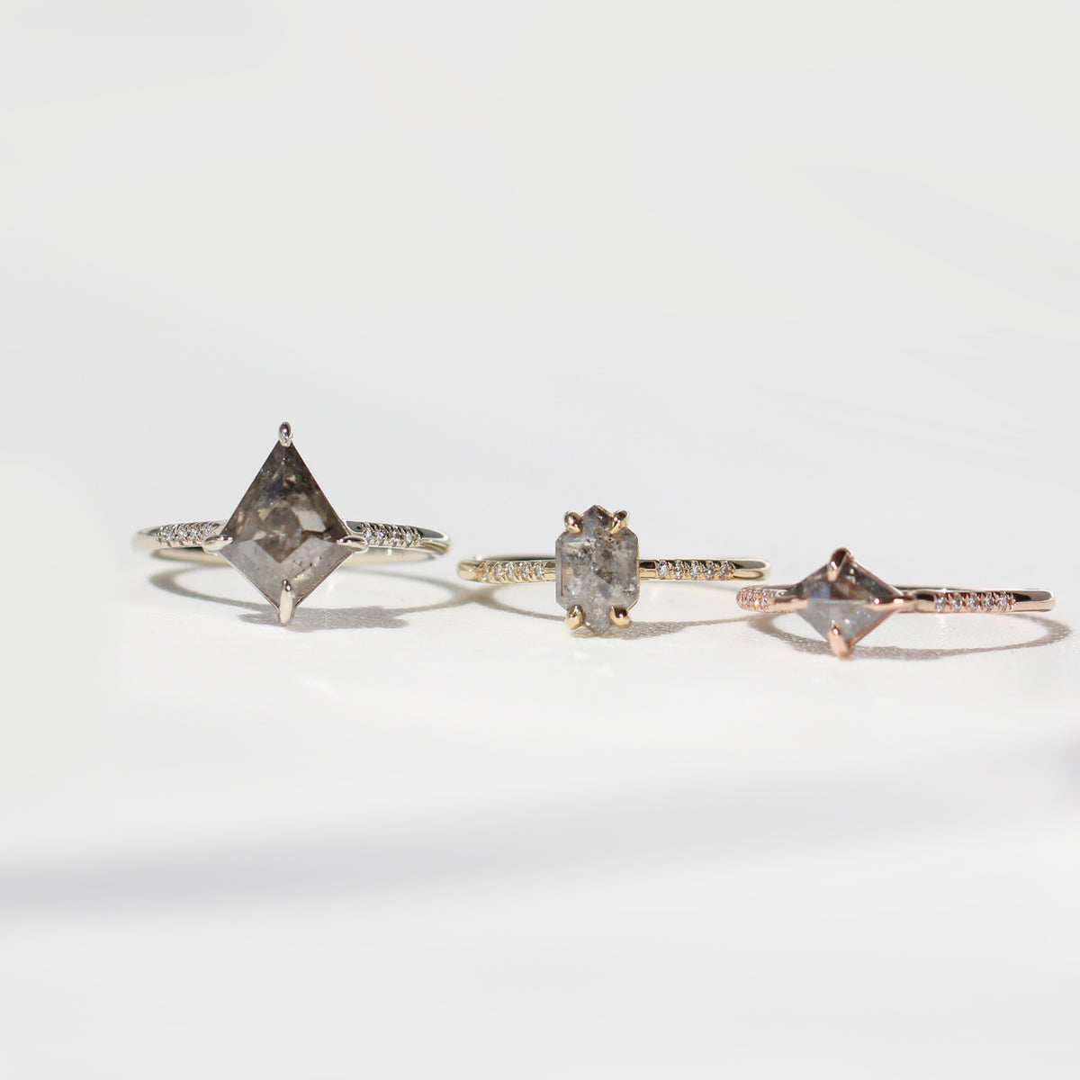 3/4 CT. Hexagon Cut Ava Ring