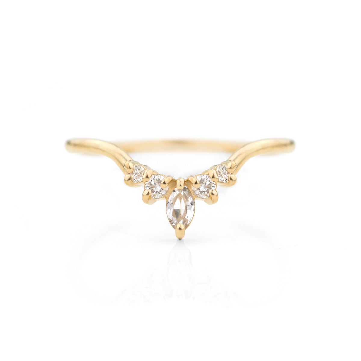 Marquise Contour Band by Jamie Park Jewelry