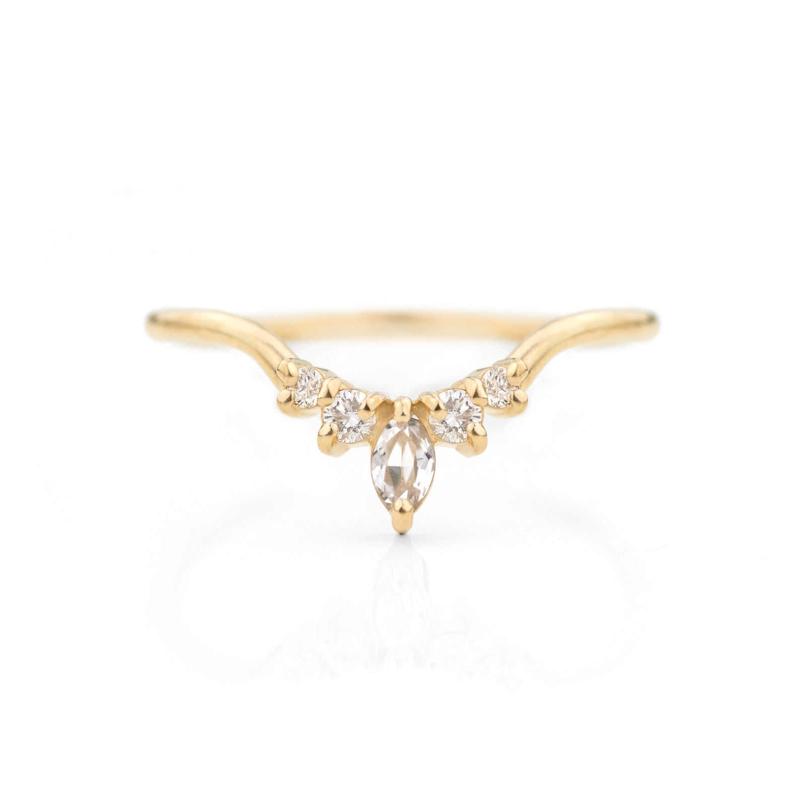 Marquise Contour Band by Jamie Park Jewelry