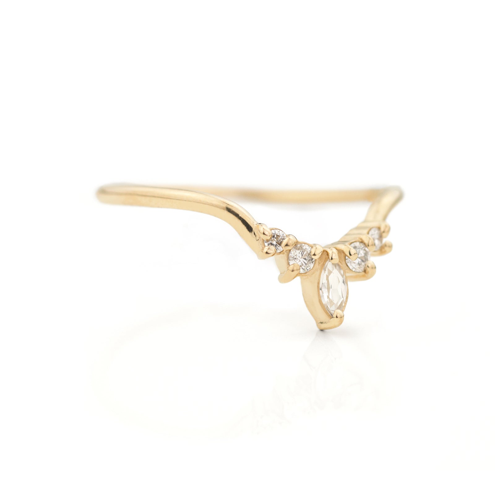 Marquise Contour Band by Jamie Park Jewelry