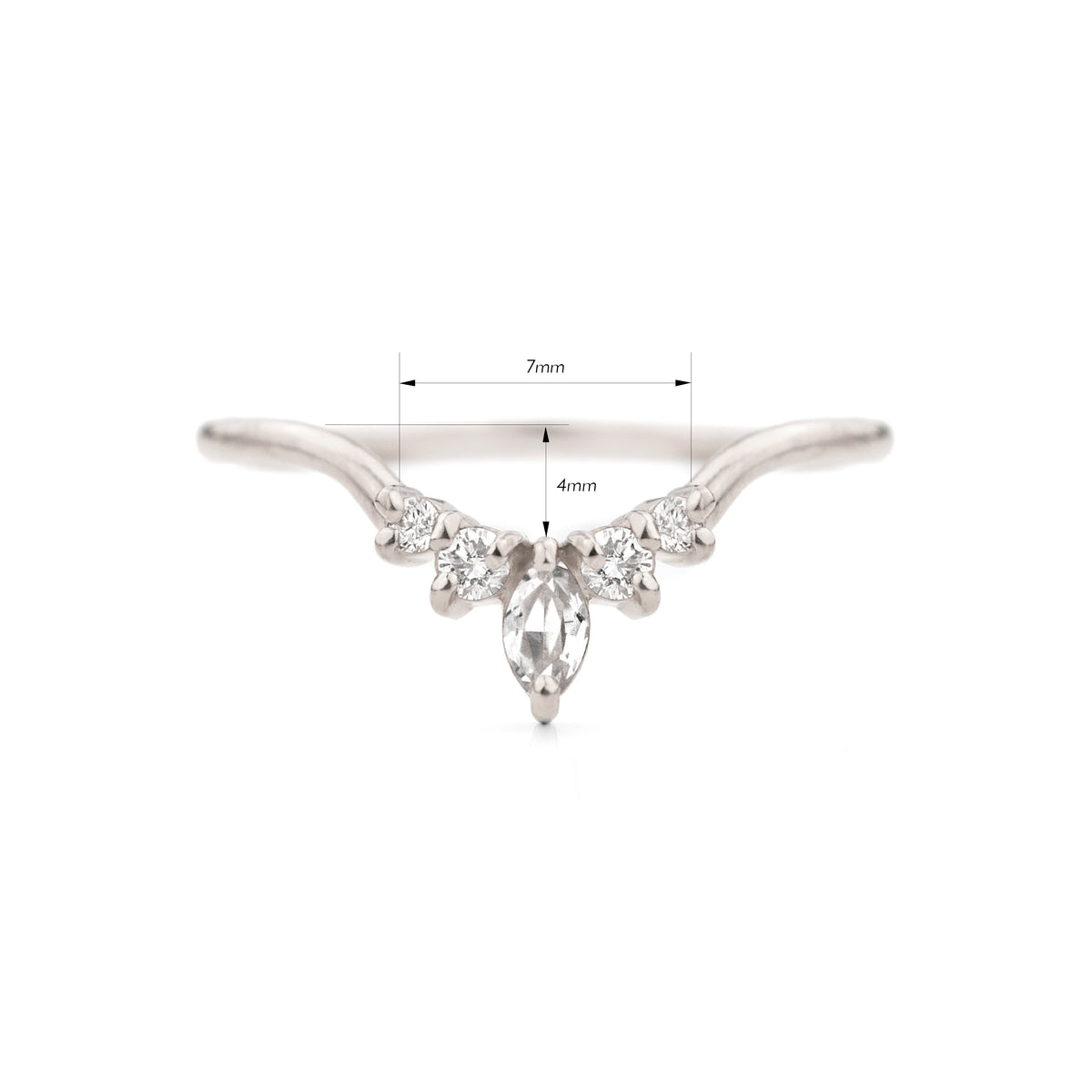 Marquise Contour Diamond Band