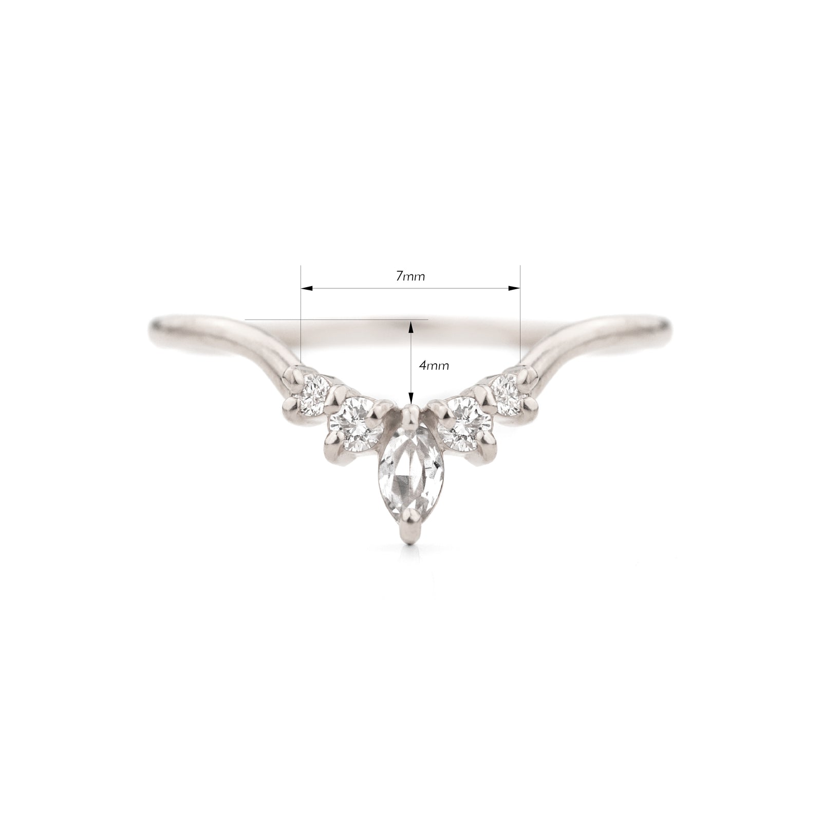 Marquise Contour Diamond Band