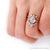 Moonstone Diamond Wedding Rings by Jamie Park Jewelry