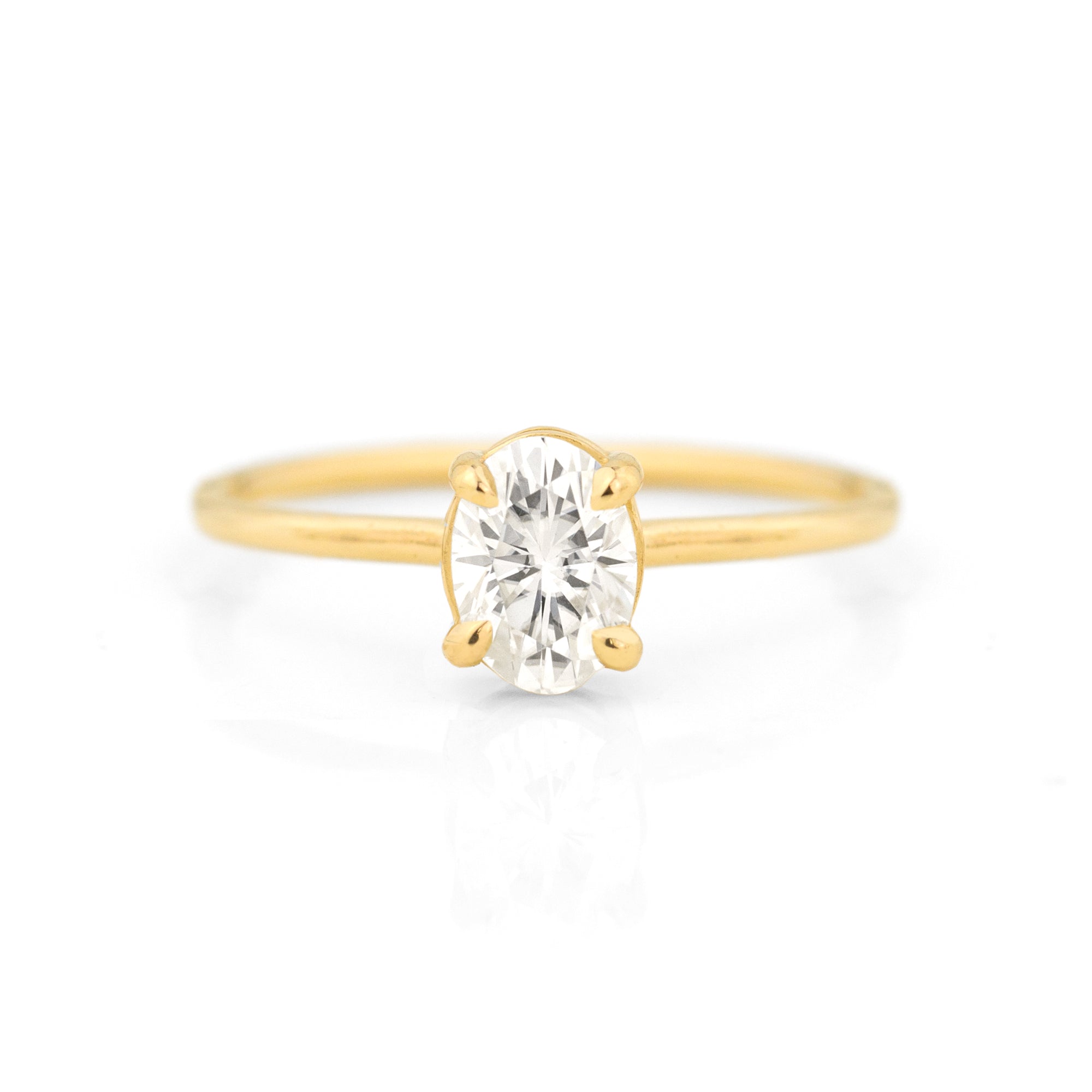 Morgan Oval Solitaire Ring